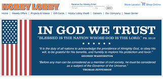 The gift card is the handy point that you can bring while going shopping. Hobby Lobby Website Proudly Displays Jefferson Quote That Actually Came From Madison And Completely Contradicts Scotus Ruling Huffpost