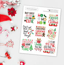 Christmas Quotes Planner Stickers Winter December Cute Etsy In 2020 Bullet Journal Christmas Planner Stickers Bullet Journal Stickers