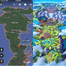I Would Like To Point Out That The New Galar Region Isn T Just Based On The Normal Uk It Is Based On An Upside Versio Galar Region Wales England Cardiff Wales