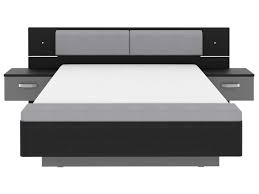 Un lit 140x190 doit être adapté à la taille et au style de votre chambre, être pratique et équipé il peut paraître spartiate, mais son prix est mini ! Lit 140x190 Cm 2 Chevets Suspendus Led S Dolce Black Edition Coloris Imitation Chene Noir Et Gris Mat Vente De Lit Adulte Conforama