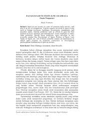 Ketika melamar pekerjaan kamu pasti akan membuat cv curriculum vitae atau resume untuk diserahkan kepada perusahaan yang ditujukalau kamu. Pdf Dasar Dasar Filosofis Ilmu Keolahragaan Philosophical Bases Of Sport Science