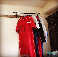 nana miyadera anna0107t はinstagramを利用しています 今日の午前中diy 畳むのが面倒なつなぎ達 とうとう見せる収納化実現しました o ikeaのカーテンレールが強度も高く見栄えも黒でカッコイイから即決 dresses for work fashion dresses