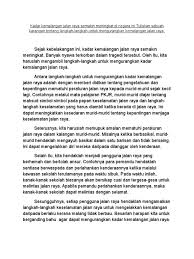 Insurans agar mengambil langkah tertentu untuk mengurangkan. Kadar Kemalangan Jalan Raya Semakin Meningkat Di Negara Ini