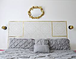 Headboards make a design statement in any bedroom. Diy Removable Wallpaper Headboard Delicious And Diy