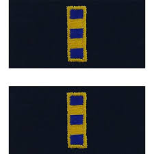 Coast Guard Embroidered Collar Insignia Rank