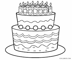 Free Printable Birthday Cake Coloring Pages For Kids