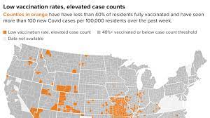The delta variant is now dominant in nearly every local authority across england. Delta Variant Here S A Map Showing Where Low Vaccination Rates Meet High Case Counts As Infections Surge