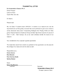As you know that this year a large number of employees have been selected to fulfill the demand of our company which is now operating. Principal Permission Letter To Conduct Research Sample Letter Of Data Collection And Research Work Permission Letters Are Widely Used As Both Formal Business Documents And Informal Family Letters Yvonne Piotrowski