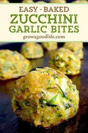 Zucchini Garlic Bites Recipe Recipes Zuchinni Recipes Appetizer Recipes