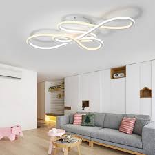 Head modern led black/gold hill agnes dining room pendant light minimalist branch nordic lindsey lights bar cafe light amazon: Neo Gleam Double Glow Modern Led Ceiling Light Decorstar Home Decor