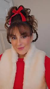Cindy Lou Who Hairstyle , #thegrinch #cindylouwho #christmas  #christmashairstyles