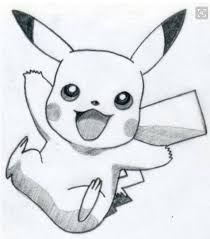 Pikachu From Pokemon Disney Character Drawings Pikachu Drawing Cartoon Drawings Disney