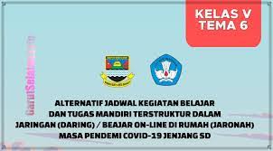 Dan mohon maaf jika ada kesalah pada kata, karena kita sebagai manusia tidak luput dari kesalahan. Kegiatan Belajar Dan Tugas Mandiri Terstruktur Daring Kelas 5 Tema 6 Sd