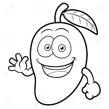 So here are some free printable mango coloring pages, enjoy it. Vector Illustration Of A Mango Character Coloring Book Royalty Free Cliparts Vectors And Stock Illustration Image 19006202