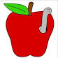 Sunday Funday: Apple with Worm Paper Craft