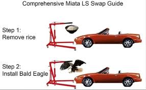 Comprehensive Miata Ls Swap Guide Step 1 Remove Rice Step 2 Install Bald Eagle Memes Video Gifs Comprehensive Memes Miata Memes Ls Memes Swap Memes Guide Memes Step Memes