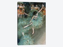 Green dancers daughters produced seven champions that earned horse of the year honors on eight occasions. Swaying Dancer Dancer In Green 1877 79 Canvas Edgar Degas Icanvas