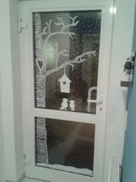 Haustur Mit Kreidemarker Bemalt Herbstdekofensterkinder Hausturen Streichen Turen Lackieren Fenster Dekor