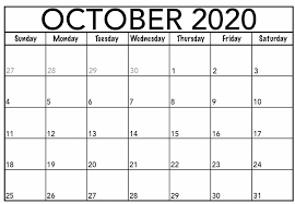 Printable October 2020 Calendar For Making Useful Plans Printable Calendar In 2020 Free Printable Calendar Templates Calendar Printables Printable Calendar Template