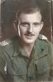 This is my mother and father during the Second World War. My father was in  the Air Force. He came from South Australia and she came from Tasmania.  They met in Melbourne