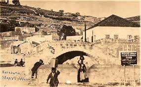 بئر عين العذراء في مدينة الناصرة سنة 1925 تصوير كريمة عبود مصورة الشمس 1894 1940 palestine female photographers pictures of mary