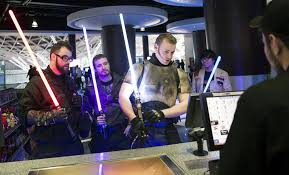 Silly Adults Toys Are For Kids Grown Up Star Wars Fans Visit Disney Store In Frisco