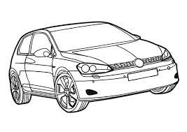 Engine 2.0 gasoline (115 h.p.) Volkswagen Golf Coloring Page Coloring Books Volkswagen Coloring Pages Volkswagen Golf