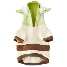 Star Wars Yoda Dog Sweater With Knit Hoodie Large Petco Store Dog Clothes Yoda Dog Costume Dog Halloween Costumes