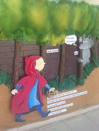 Little red riding hood art ks1. Little Red Riding Hood 3d Wall Display Red Riding Hood Little Red Riding Hood School Displays
