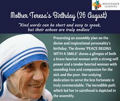 Nuns from missionaries of charity attend a special prayer to mark the 111th birth anniversary of mother teresa near a banner with her picture at the mother house in kolkata on thursday. Holistique Learning On Twitter Mother Teresa S Birthday Assembly Plan 26 August Https T Co Jagacz5xnj Motherteresa Motherteresafoundation Motherteresadailyquotes Motherteresaquotes Saintmotherteresa Motherteresamemorialawards