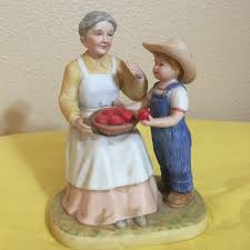 Additionally, home décor and gift items include: Home Interior Denim Days Figurines Denim Day Home Interiors And Gifts Vintage Hummel