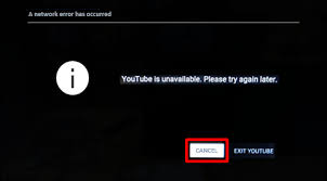 Error Youtube Is Unavailable Please Try Again Later Is Displayed When I Press The Power Button Or Youtube Button On The Remote Control From Standby Mode Sony Th