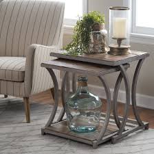 Reclaimed Wood Nesting End Tables Driftwood Nesting End Tables Table Decor Living Room Wood Nesting Tables