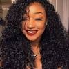 8a kinky curly 4x4 lace closure with 3 bundles virgin brazilian human remy hair weave. 1