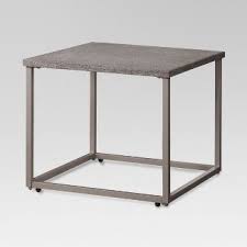 Heatherstone Square Metal Patio Side Table Gray Threshold Click Image To Visit The Store And More Detail Patio Side Table Side Table Patio Accent Table