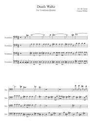 Faerie's aire and death waltz. Death Waltz For Trombone Quartet Sheet Music For Trombone Mixed Quartet Musescore Com