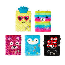 Fluffy Friend Lockable Notebook Smiggle Uk Kids Diary Cute Notebooks Sock Doll
