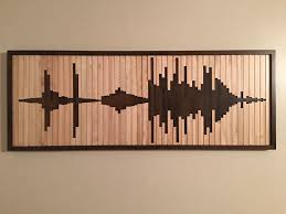 Abstract Sound Wave Wood Wall Art Wood Wall Sound Wave Wall Art By Woodartplanet On Etsy Diy Wall Art Diy Wood Wall Decor Trendy Wall Art