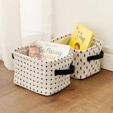Sold and shipped by myofficeinnovations. Mini Storage Baskets 20 16 14 Cm Cotton Linen Folding Office Storage Box Toys Basket Storage Bag Storage Baskets Aliexpress