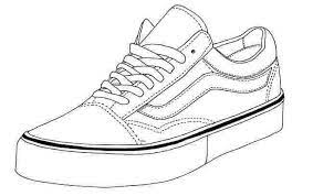 Pretty high heel shoes coloring page. Coloring Pages Of Vans Shoes Sneakers Drawing Shoes Drawing Vans