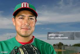 Pitcher Ricardo Rincon of Mexico poses for a portrait during Photo... News  Photo
