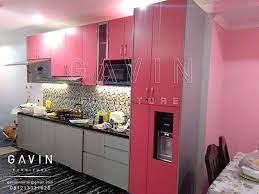 Anda Yang Menyukai Warna Pink Mungkin Contoh Kitchen Set Minimalis Warna Pink Project Di Depok Berikut Ini Bisa Menjadi Salah Satu Interior Minimalis Kabinet