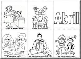 Fechas Importantes De Abril Para Colorear Efemerides De Abril Para Pintar Efemerides Abril Fechas Importantes Dibujo De Escuela