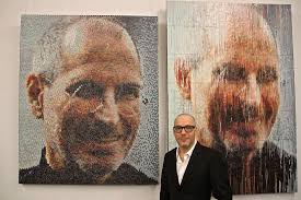 Bubble wrap portrait of Steve Jobs gives new meaning to pop art
