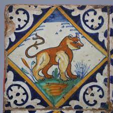 Odkryjte obrázek, který máte pod kostičkami. A Set Of 4 Early Dutch Maiolica Lozenge Tiles With Animals Ca 1600 One Elephant A Cat Or Tiger A Bear And A Dog Rob Michiels Auctions