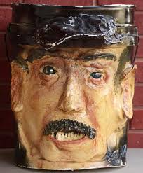 SOLD-DANNY HOSKINSON "THE BUCKETMAN" A very original and unique piece by  Danny. It is available, please reply and PM for info and pricing.