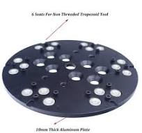 10 inch magnetic adapter plate with 6 seats of trapezoid 9mm ...