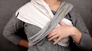 Fold the sheet in half lengthwise two times to form a long band of fabric. 7 Ways To Make A Baby Sling Wikihow