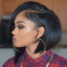 The flirty hairdo has the best of both worlds long and short which gets even better at the back of her head with the cute feathered shape trim. Short African American Feathered Bob Hairstyles For Black Women On Stylevore