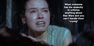 I see more posts telling people to stop crying than the actual posts that  make y'all say people are crying.